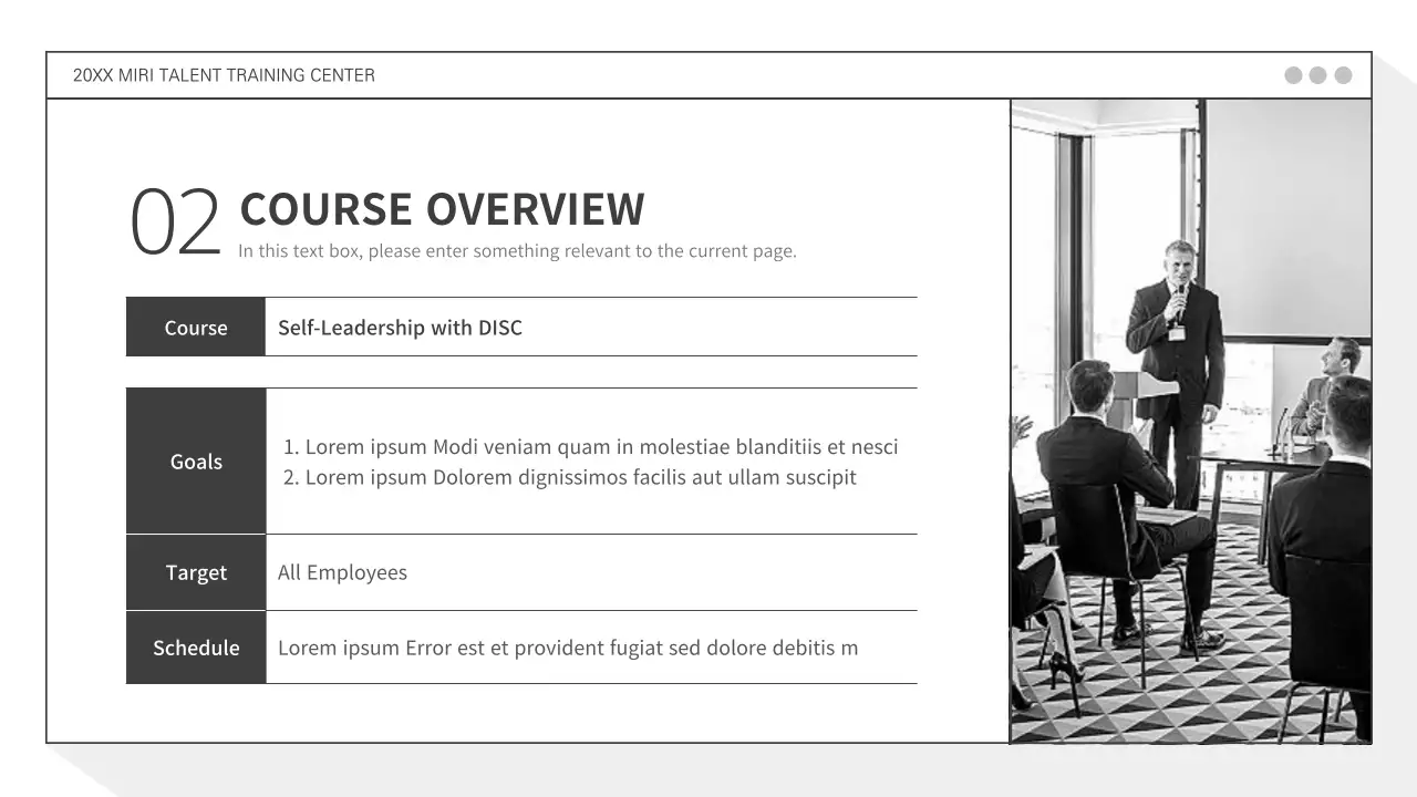 Grayton's corporate customized training program proposal business proposal PPT