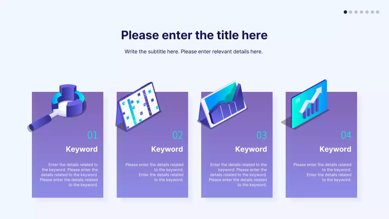 Blue and purple gradient icon agenda