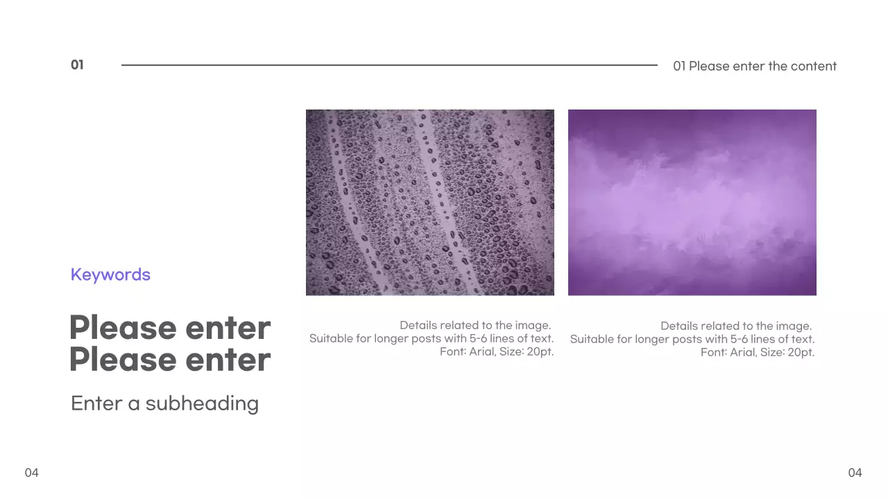 Purple Modern Template Presentation