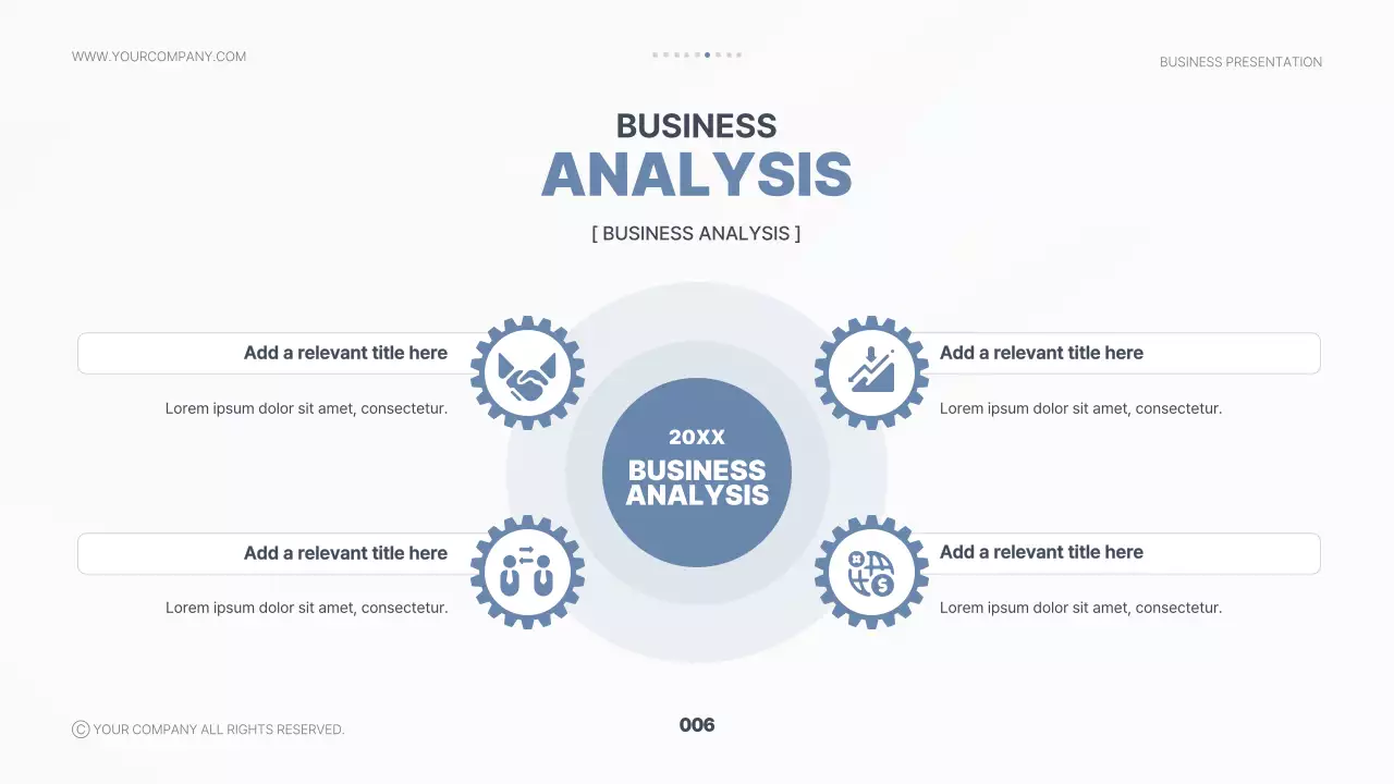 블루 모던 비즈니스 프레젠테이션