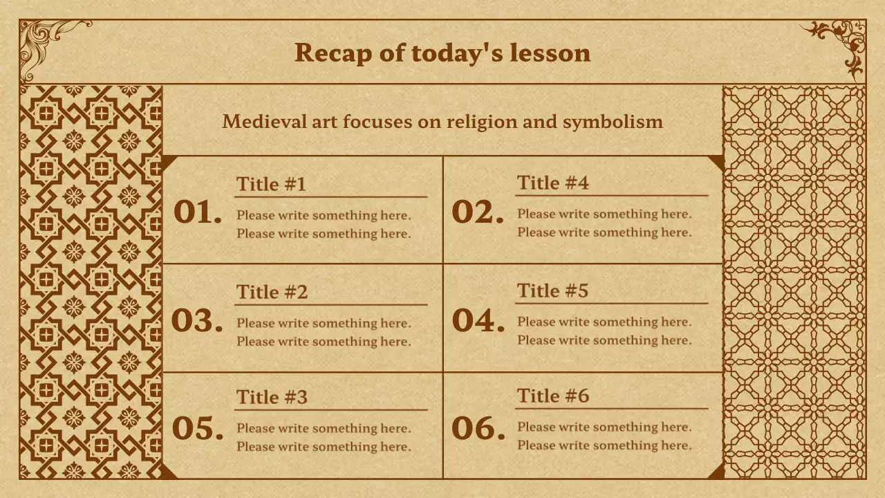 Beige Medieval Art Event Presentation