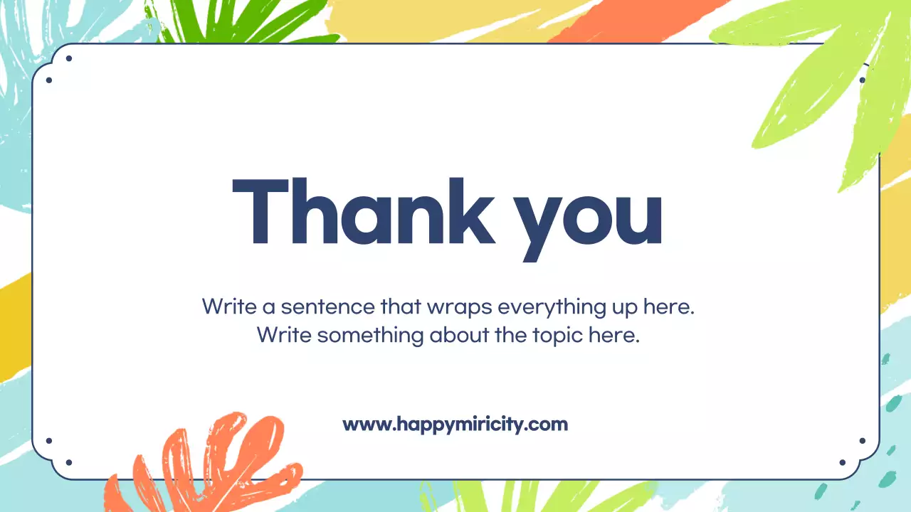 Colorful Tropical City Newsletter Presentation