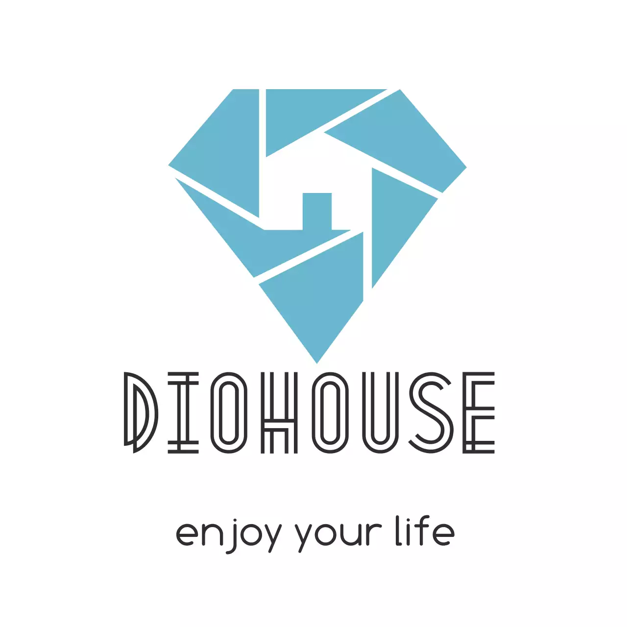 Blue Modern Business Card Logo