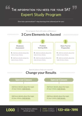 Grey Modern Sat Guide Poster