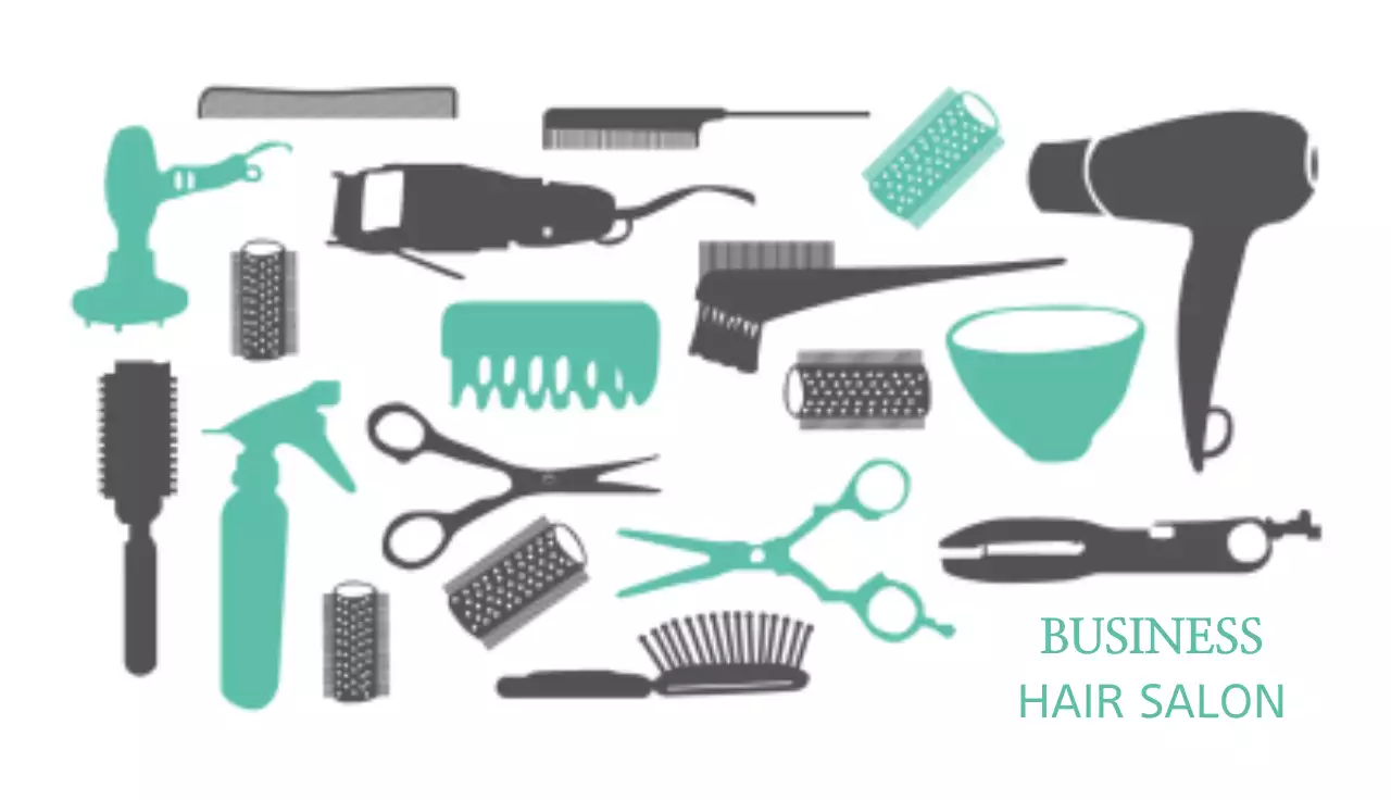 Mint Professional Hair Salon Business Card