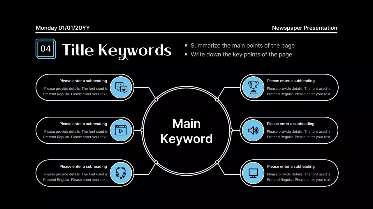 Black Modern Notes Presentation