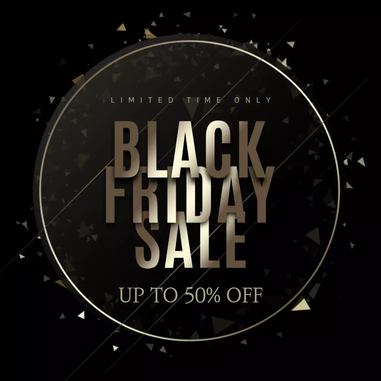 Black Elegant Sale Promotion Instagram Post