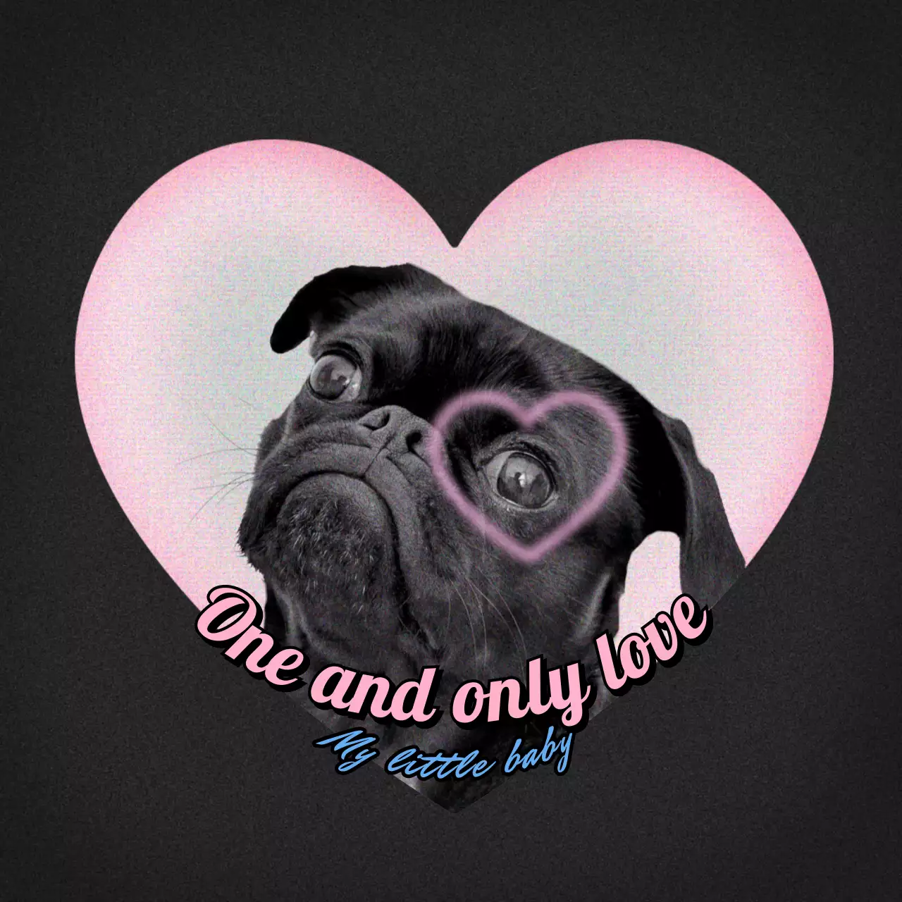 Heart Frame Y2K Kitsch Concept Bundle Pack in Purple and Blue