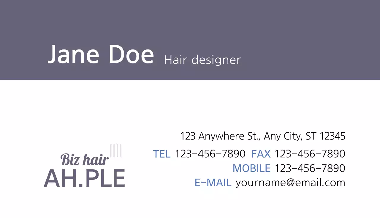 Grey Minimal Business Card