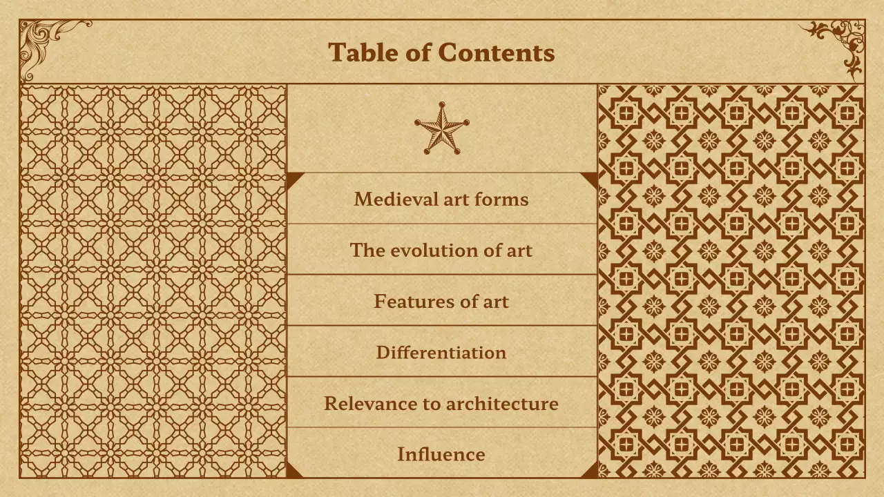 Beige Medieval Art Event Presentation