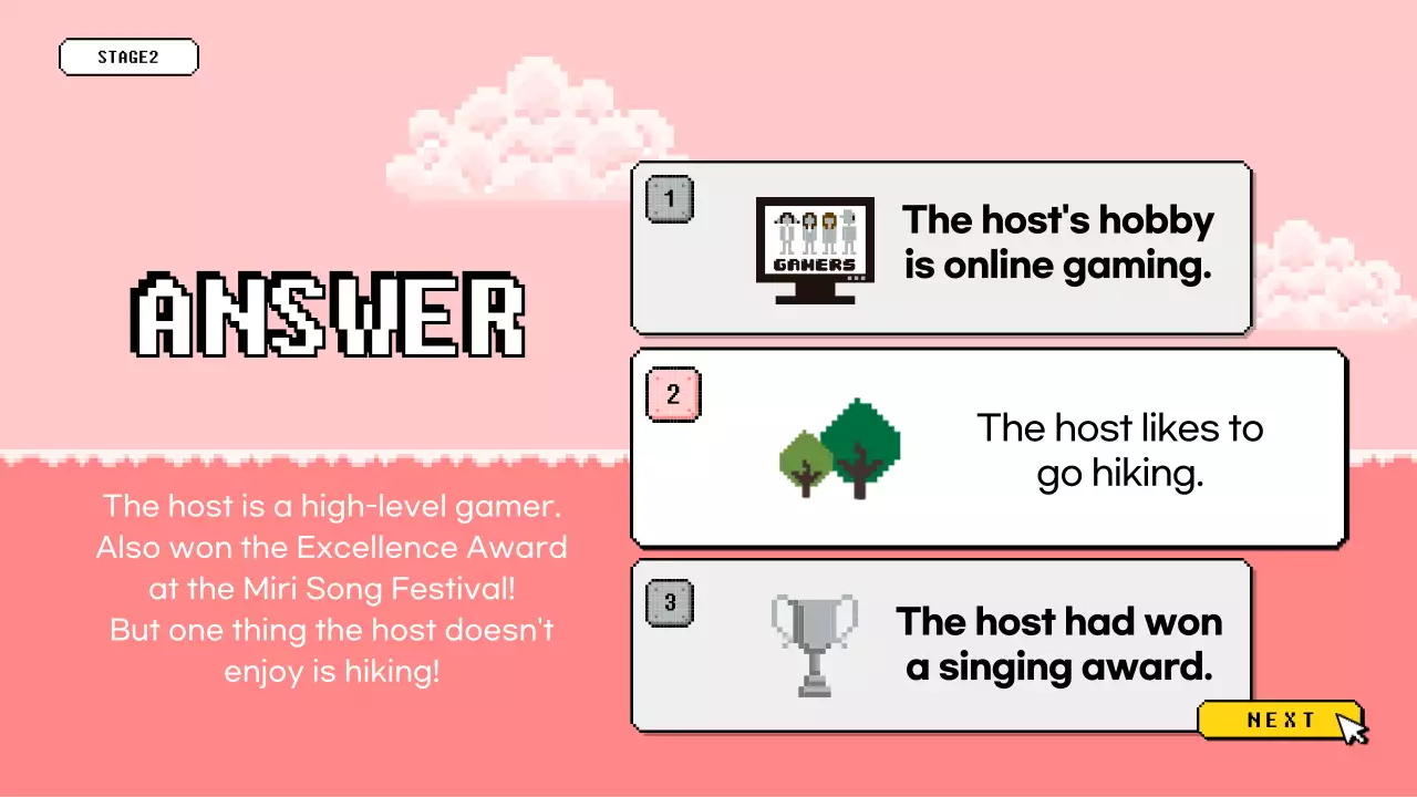 Blue Retro Quiz Event Presentation