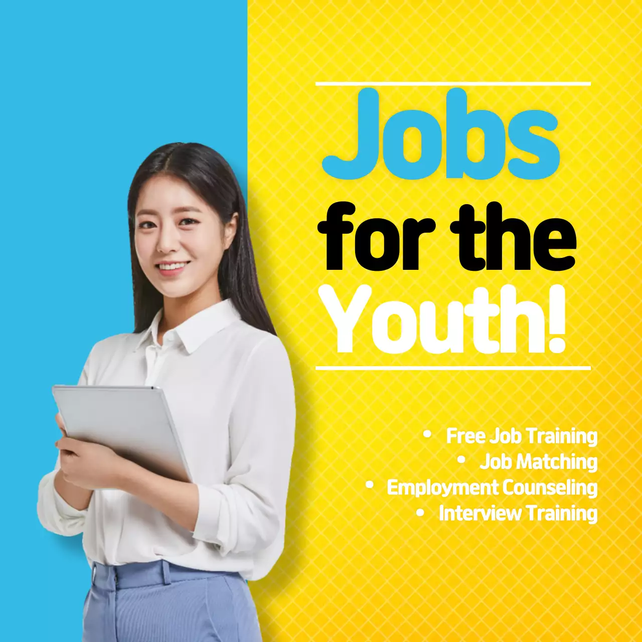 Blue Trendy Youth Promotion Instagram Post