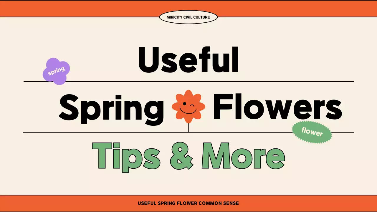 Orange Modern Spring Guide Presentation