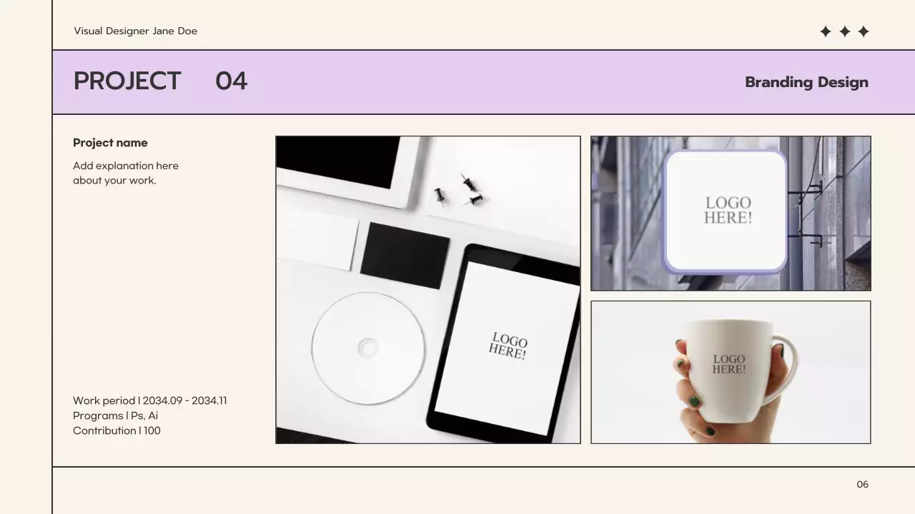 Beige Minimal Portfolio Resume Presentation