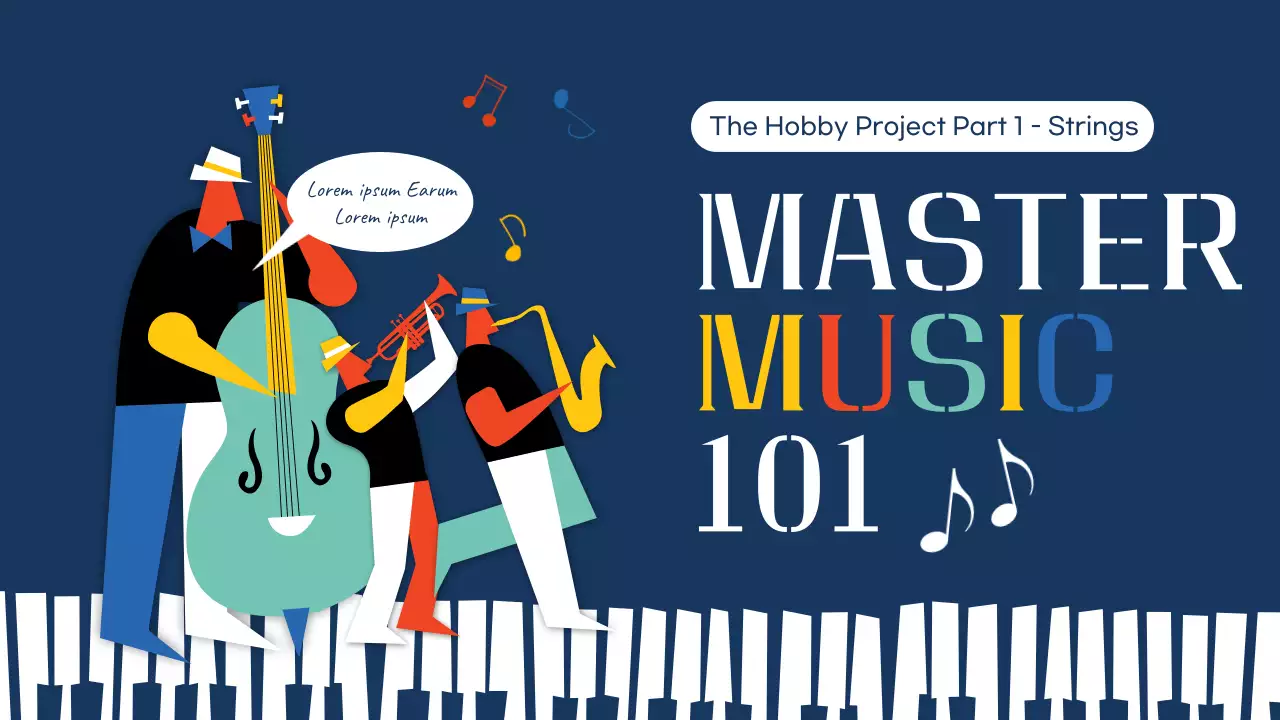 Navy Retro Music Course YouTube Thumbnail