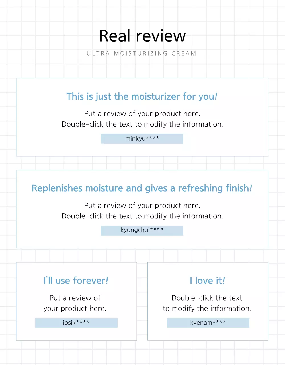 Cosmetics detail page