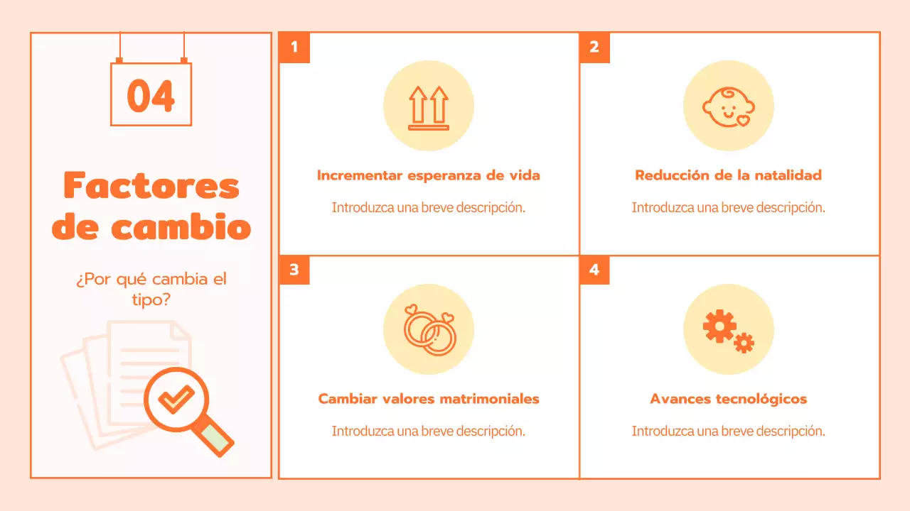 Programa de cultura familiar con simpáticas ilustraciones en naranja