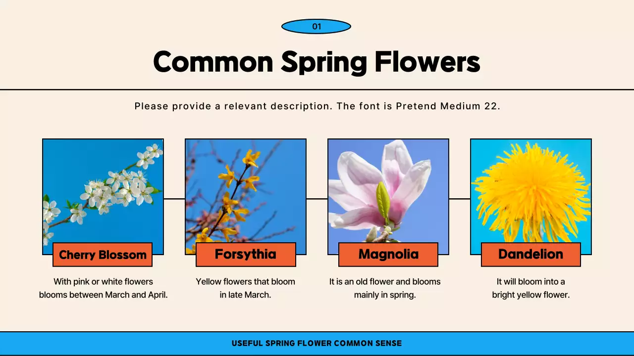 Orange Modern Spring Guide Presentation