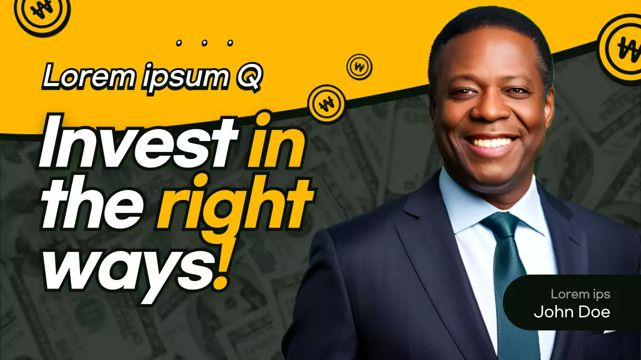 Yellow Modern Investment Promotion YouTube Thumbnail