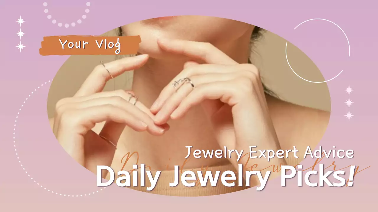 Purple Elegant Jewelry Vlog YouTube Thumbnail