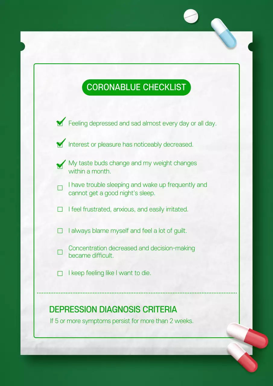 Poster hướng dẫn sức khỏe tối thiểu xanh