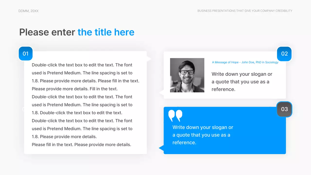 Blue Modern Business Presentation