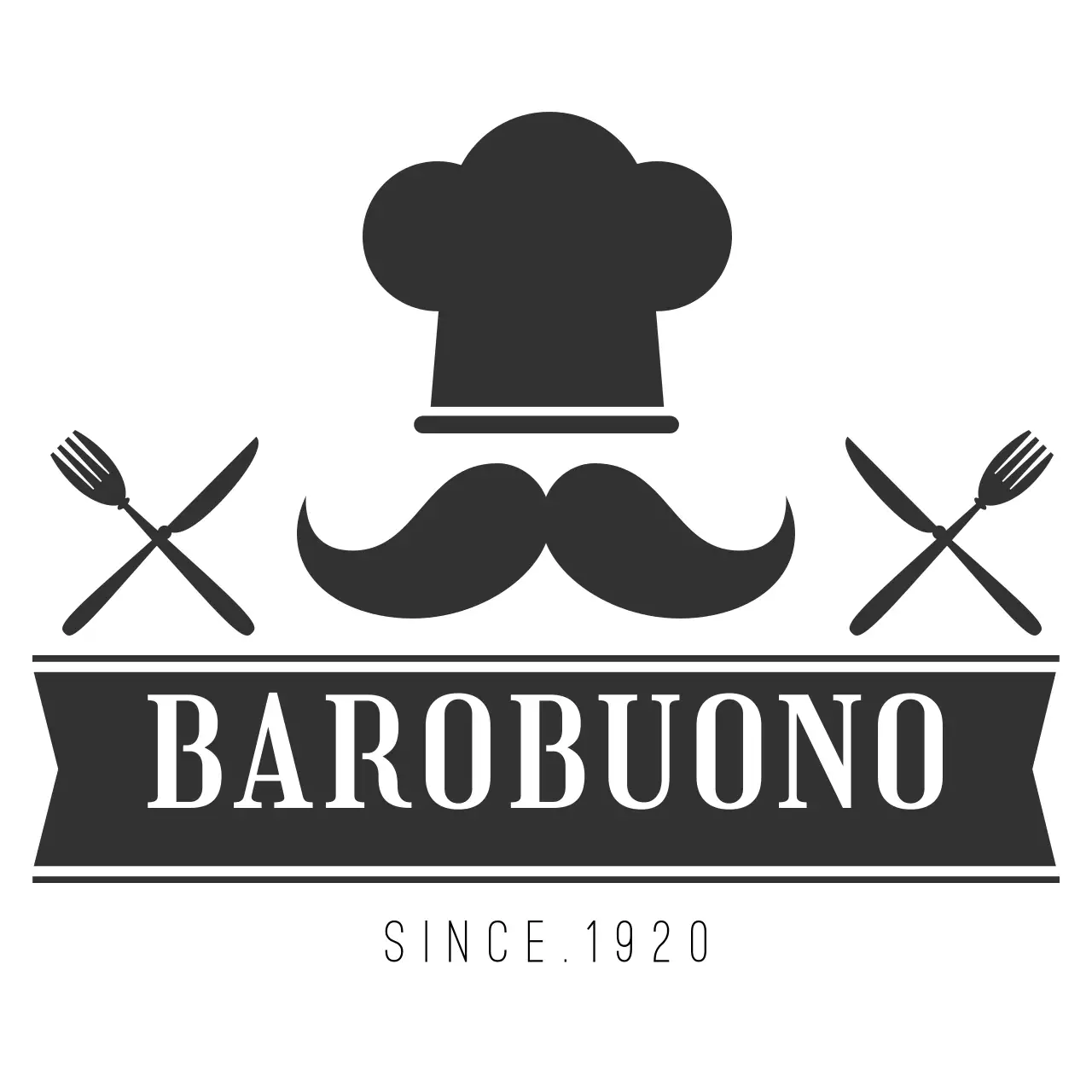 Black Classic Restaurant Logo