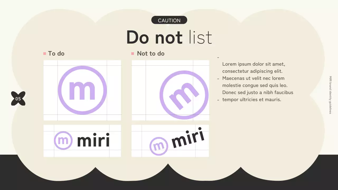 Branding your logo with trendy shapes accented with black and violet colorsRules of thumb