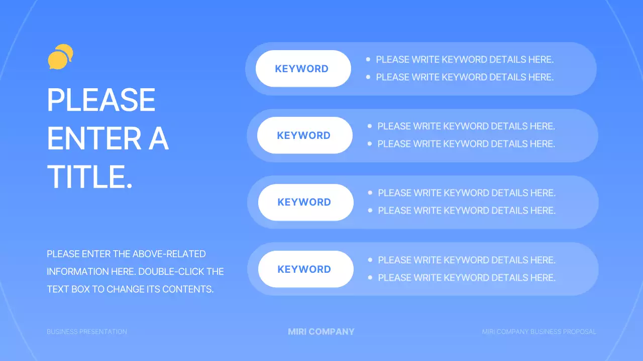 Blue Modern Business Layout Presentation