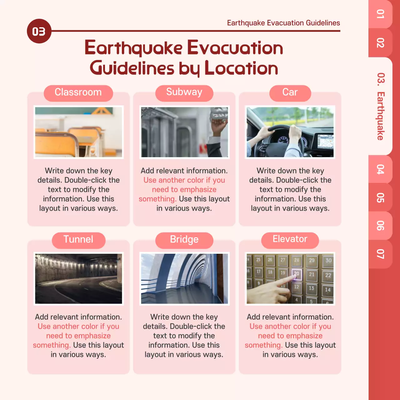 Turquoise disaster preparedness guidebook cardnews design