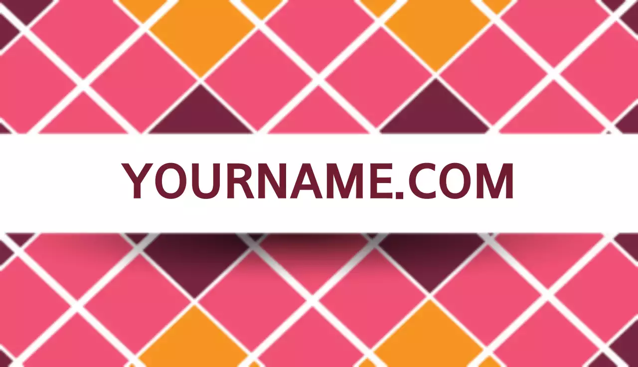 Colorful Geometric Business Card