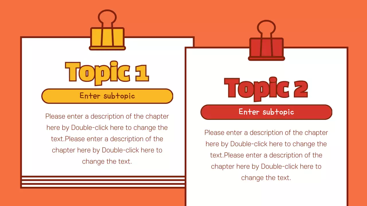 Orange Retro School Guide Presentation