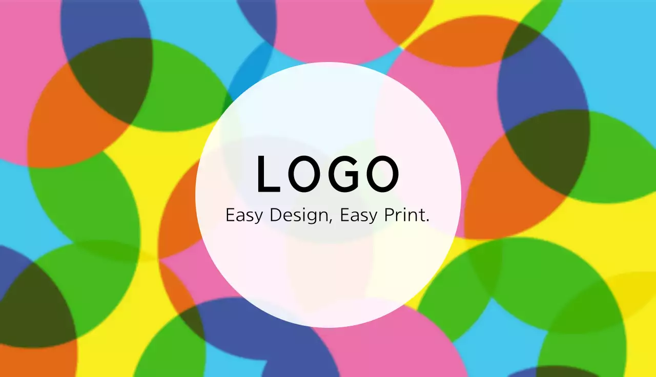 Rainbow-colored business cards