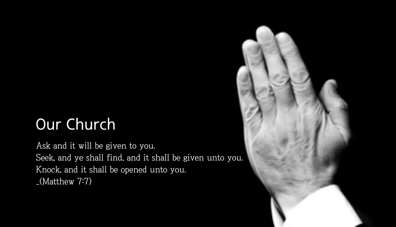 Cartão de visita de anúncio de igreja simples preto