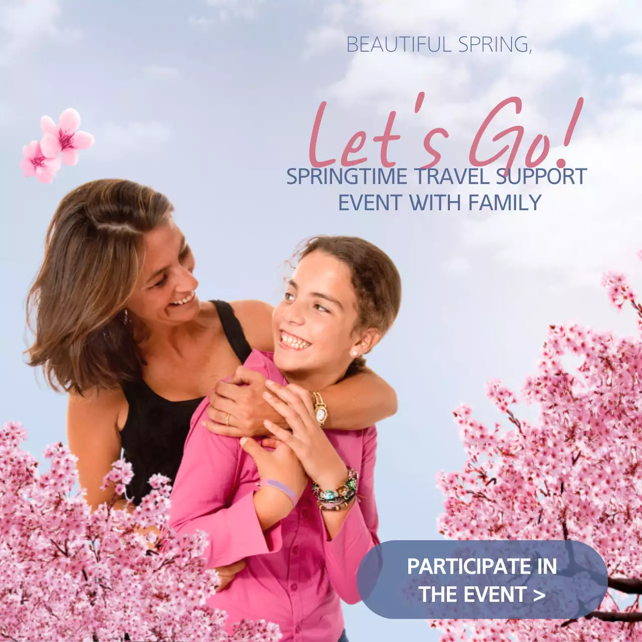 Pink Elegant Family Event Instagram Post