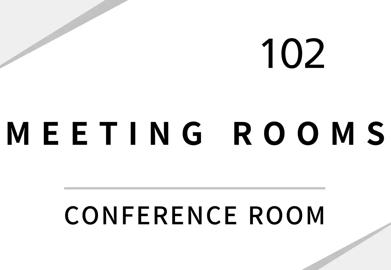 White clean graphic company sign