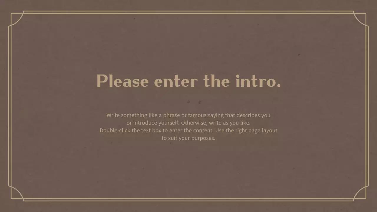 Portfolio theme with a retro concept