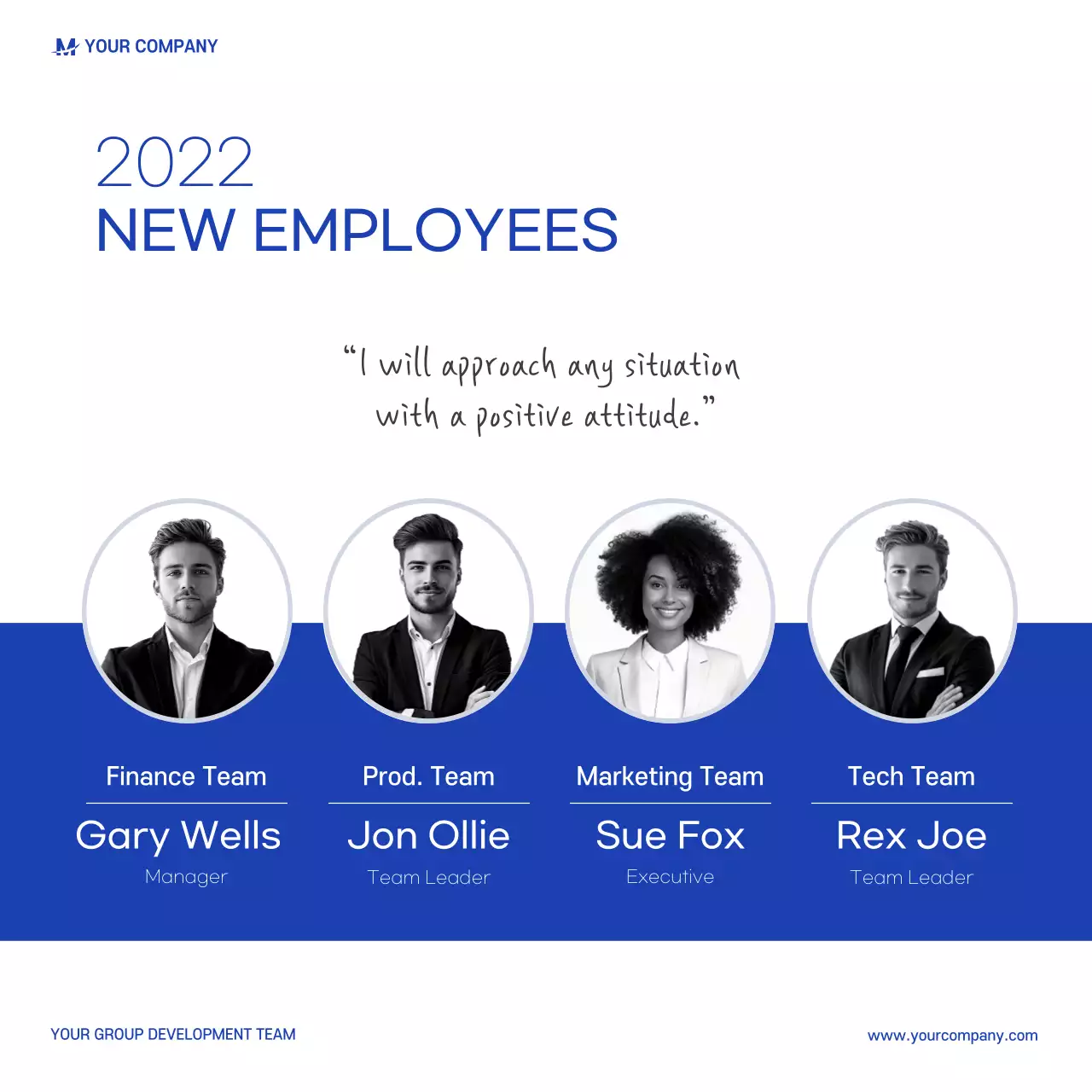 Blue Business Card News