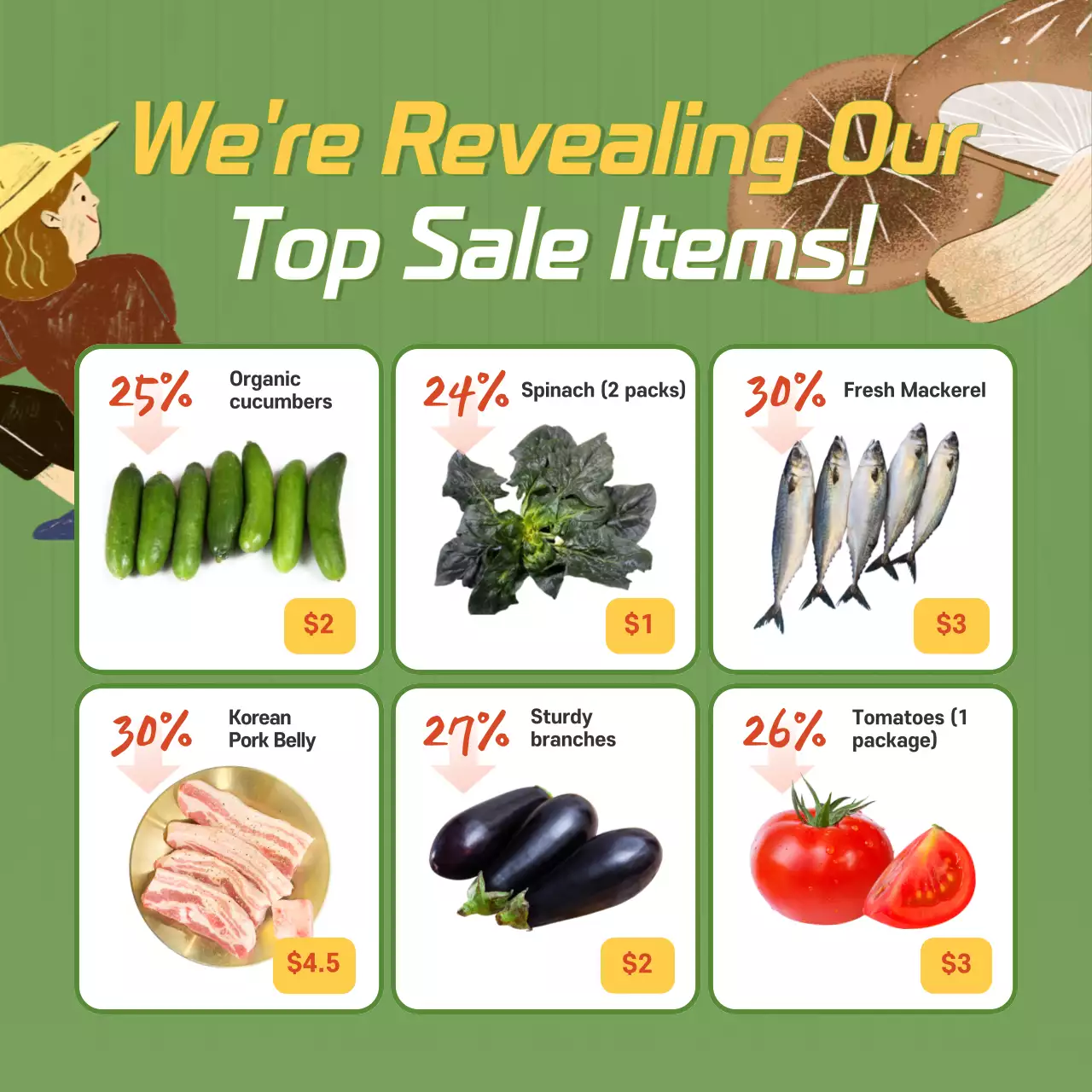 Green Modern Agriculture Promotion Instagram Carousel