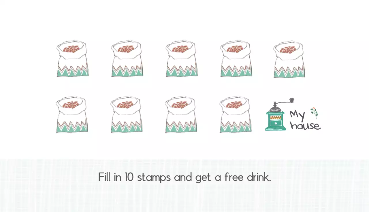 Mint Vintage Coffee Business Card