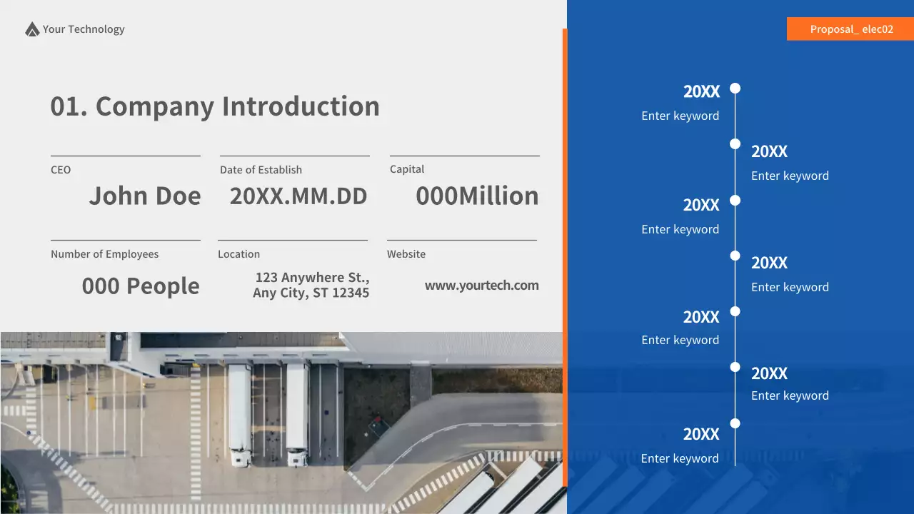 Blue Modern Tech Proposal Presentation