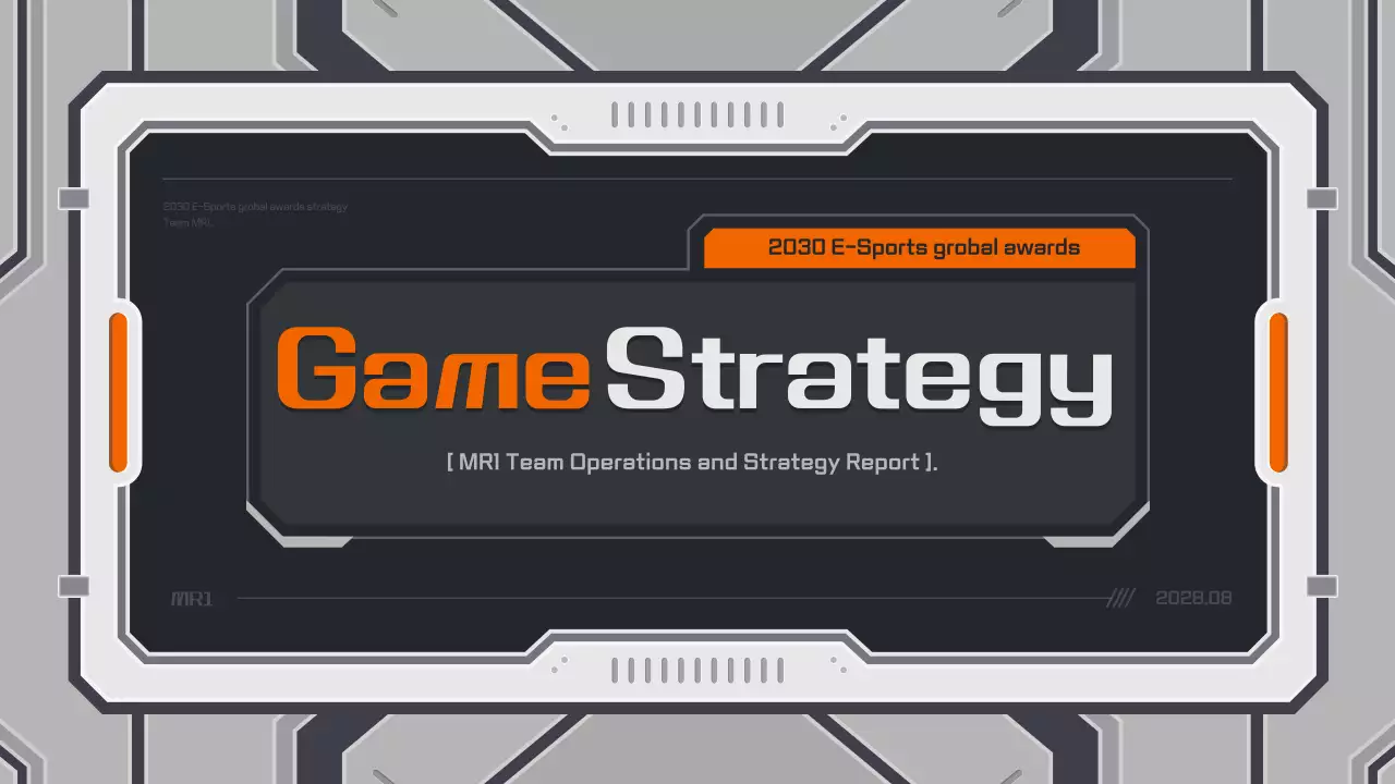 Grey Modern E-Sports Report Presentation