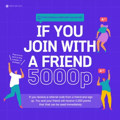 Purple Trendy Referral Promotion Social Media Post
