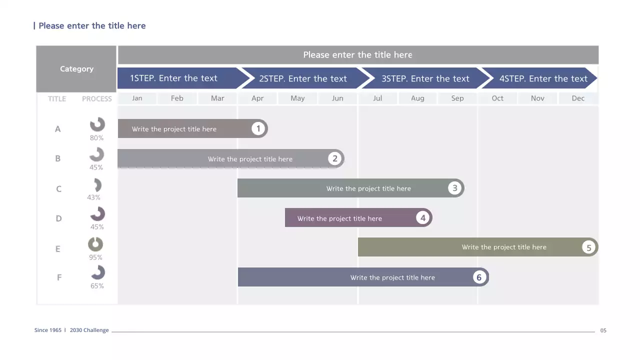 A simple business plan in navy blue
