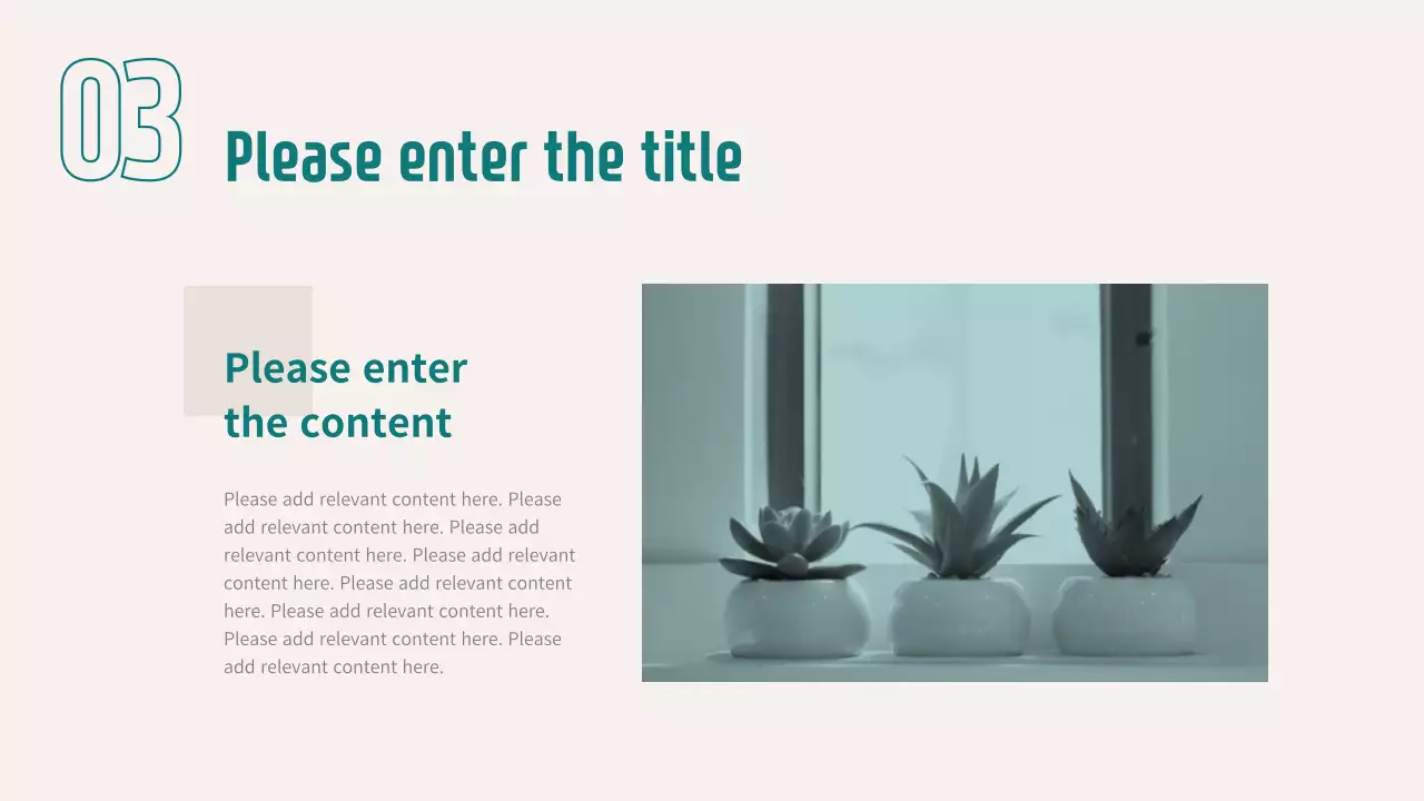 Teal Clean Business Presentation