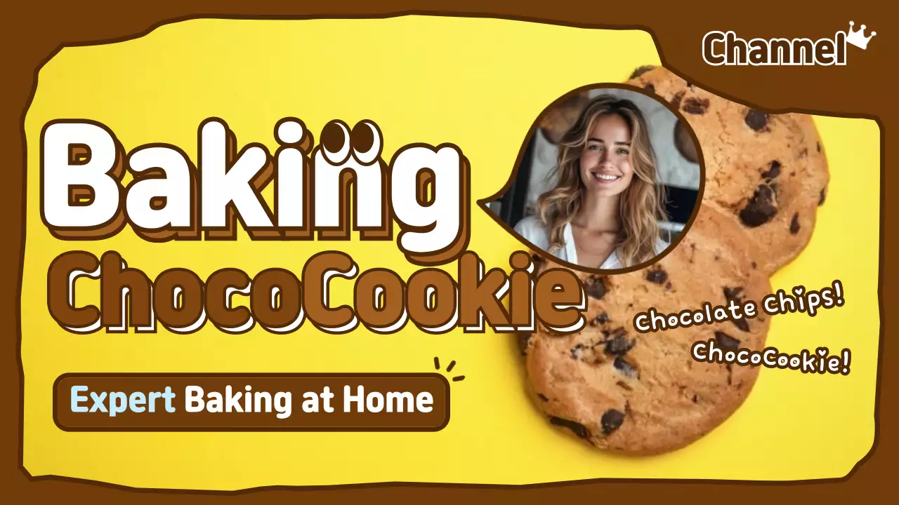 Brown Retro Baking Guide YouTube Thumbnail