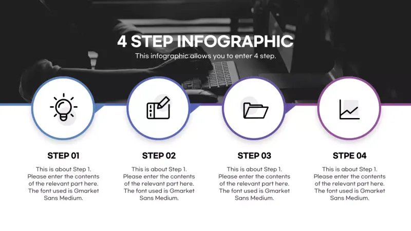 Infografis Panduan Modern Hitam