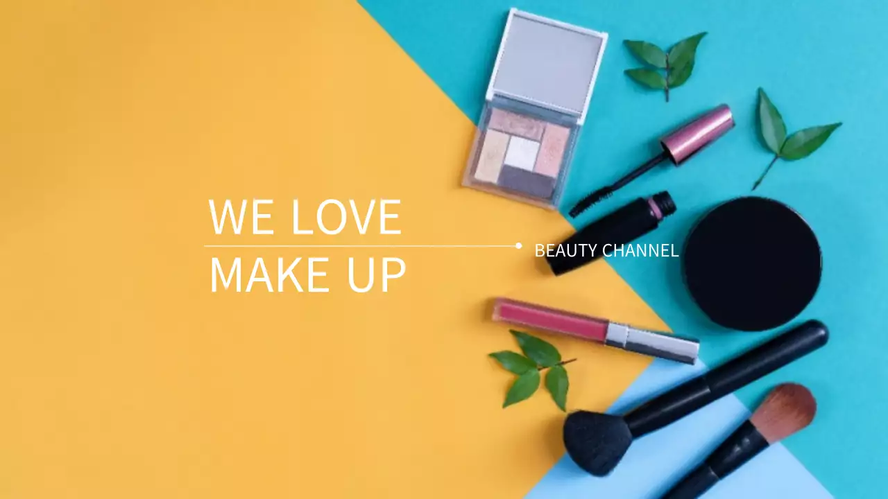 Yellow Modern Makeup Advertisement YouTube Thumbnail