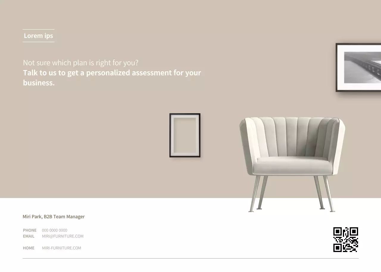 Bisnis B2B sederhana dalam warna krem