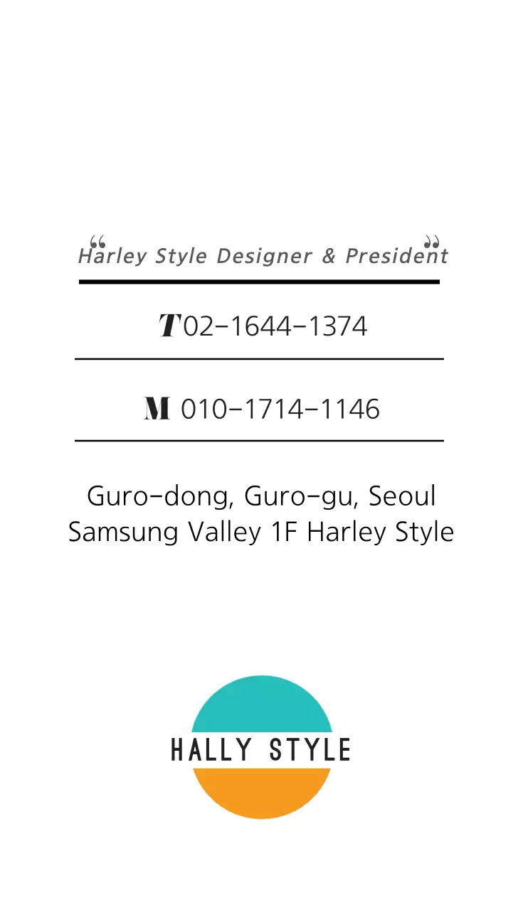 Kartu Nama Desain Modern Berwarna-warni